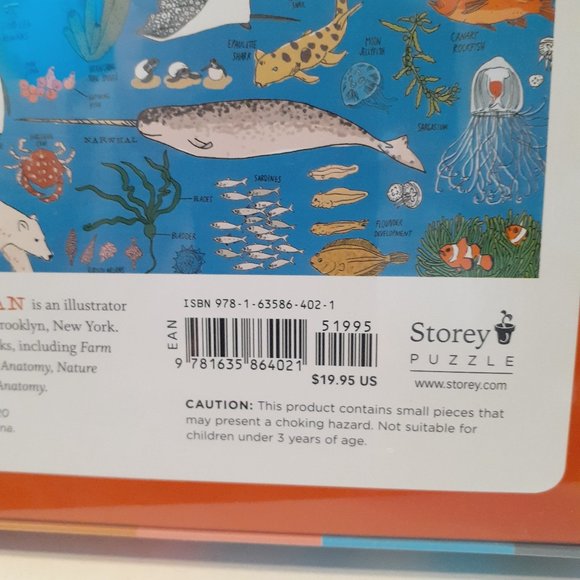 Julia Rothman 500 piece puzzle OCEAN ANATOMY brand new in sealed box - Picture 4 of 5